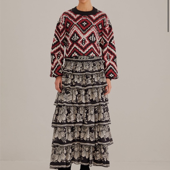 Farm Rio Rauti Beaded Knit Sweater - Picture 2 of 11